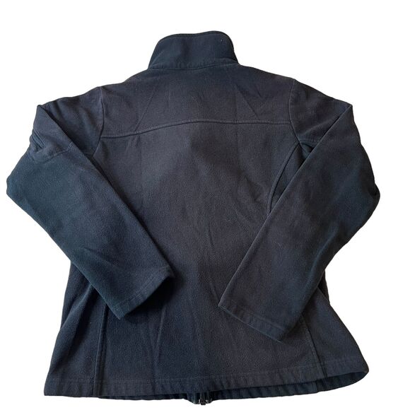 Columbia Full Zip Fleece Jacket Womens Sz. Medium Black Outdoor Gorpcore - Picture 2 of 14